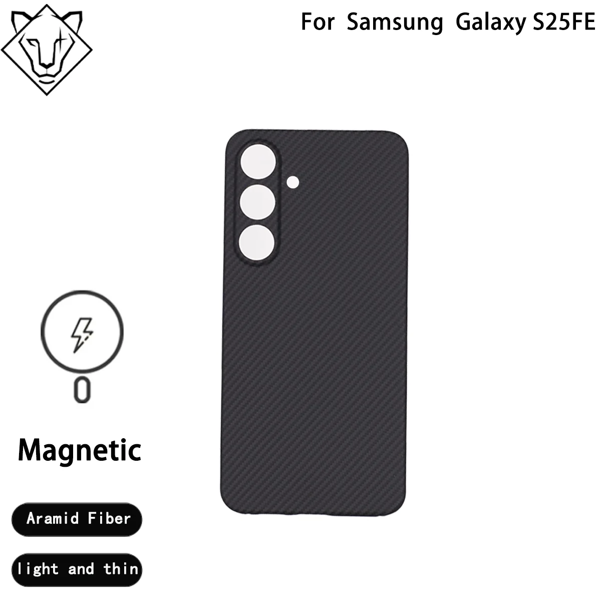 Чехол из арамидного волокна для Samsung Galaxy S25Fe, чехол из углеродного волокна S24Fe, чехол для телефона 600D, ультратонкие чехлы из арамидного волокна (art.: 3920d2f5eb761) - 3920d2f5eb761