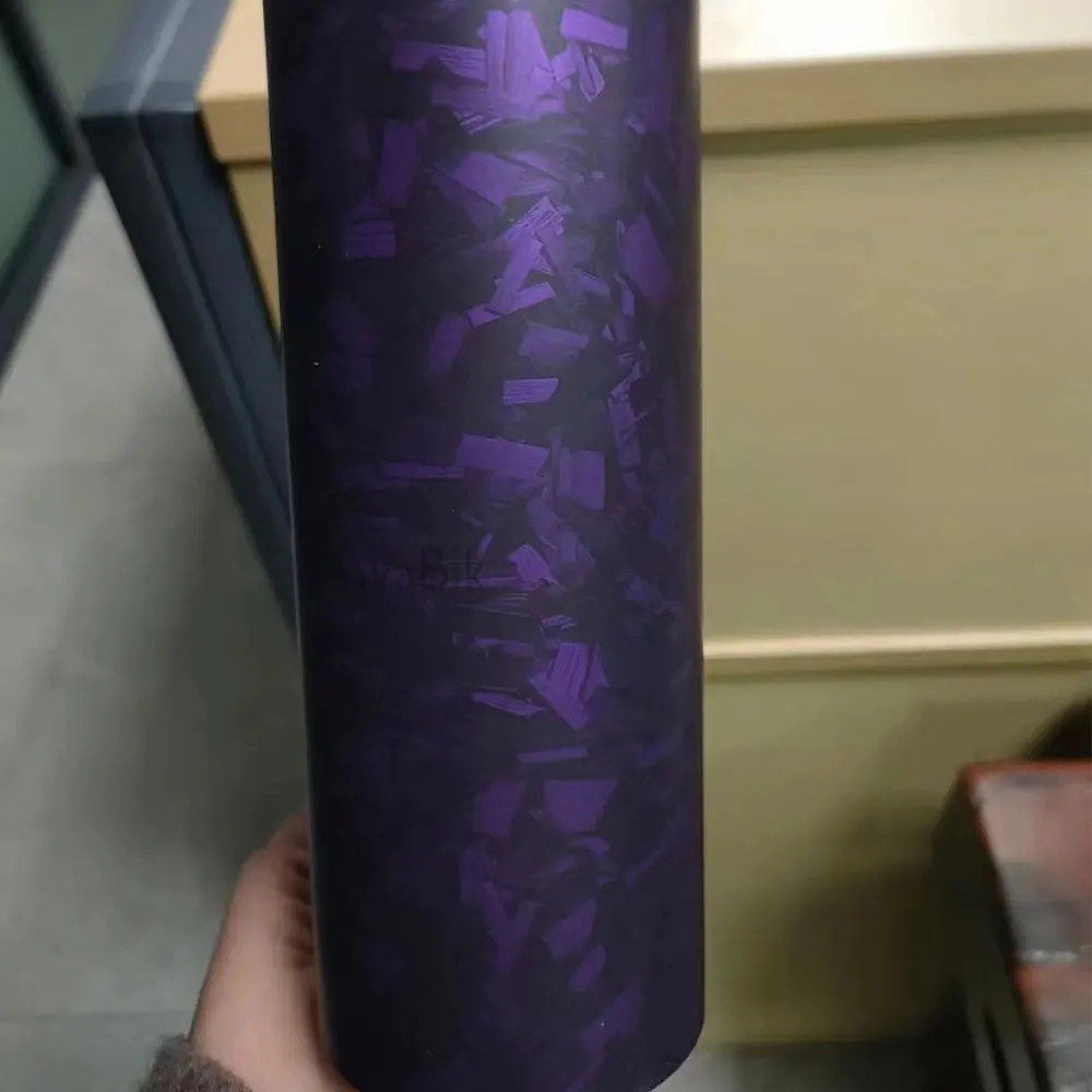 1x3 м PET-матовый фиолетовый атласный кованый винил из углеродного волокна