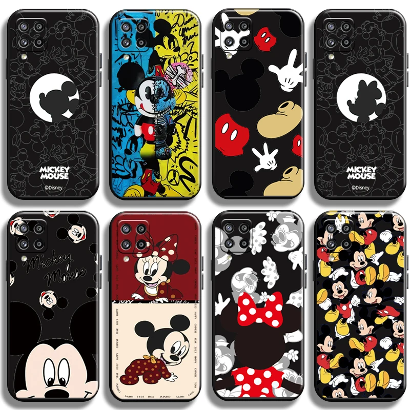 

Disney Mickey Minnie Mouse For Samsung Galaxy A21 A21S Phone Case Cover Shell Shockproof Coque Funda Liquid Silicon Back