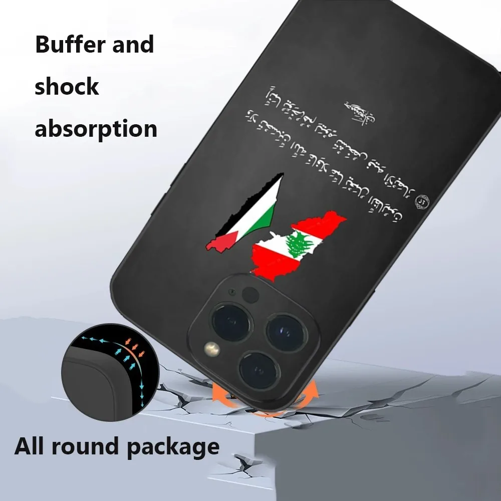 Lebanese flag map passport Phone Case For iPhone16 15 14 13 12 Mini 11 Pro XS Max X XR SE5 6 7 8 Plus Soft Silicone Cover