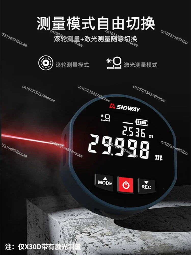 Портативная роликовая электронная линейка для измерения изогнутой поверхности