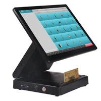 magnetic stripe reader pos touch all in one system equipment can be used in small shops supermarket retail
