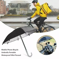 motorcycle bicycle phone holder mini sunshade umbrella bicycle decoration accessories polyester mobile automatic umbrella colors