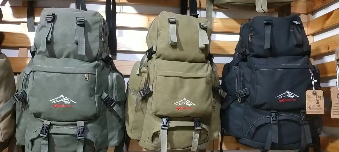 Холщовый рюкзак для мужчин вместительный уличный дорожный альпинизма рабочий