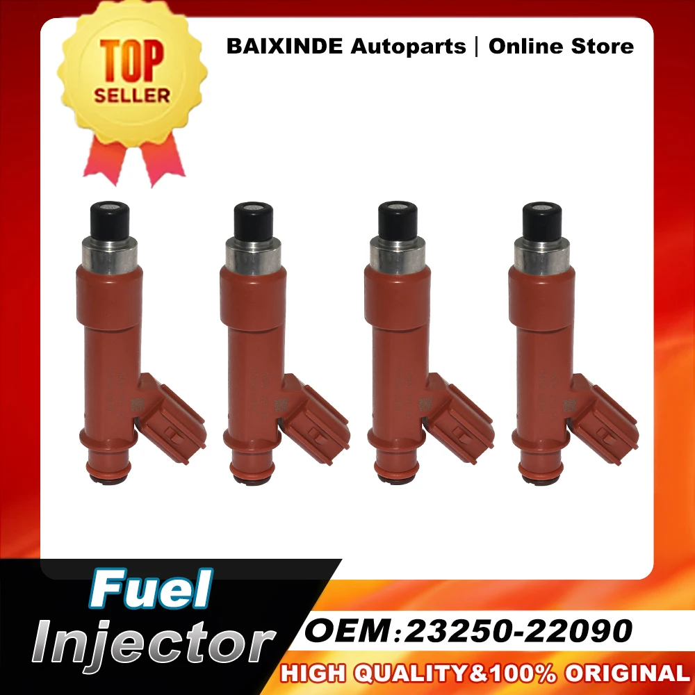 

OEM 23250-22090 23209-22090 Топливная форсунка 4 шт. для Toyota Corolla Matrix 2004-2008 новые оригинальные автомобильные аксессуары