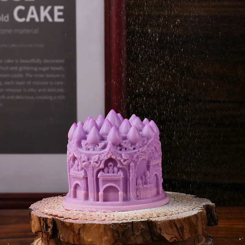 Креативная силиконовая форма для торта с замком сделай сам домашний муссовый