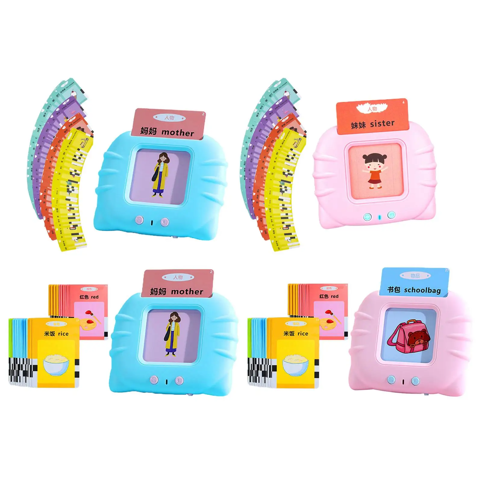 

Flash Cards Electronic Interactive Children Basic Cognition Early Education Toys Learning Machine for Toddlers Preschool Kids