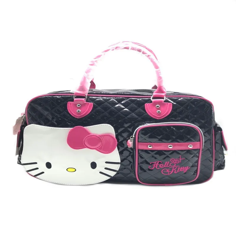 Hello Kitty Quilted Bag Kawaii Women Goth Egirl Aesthetic Pink Lolita Sports Shoulder Hand Bag Accessories Travel Bag Girl Gift