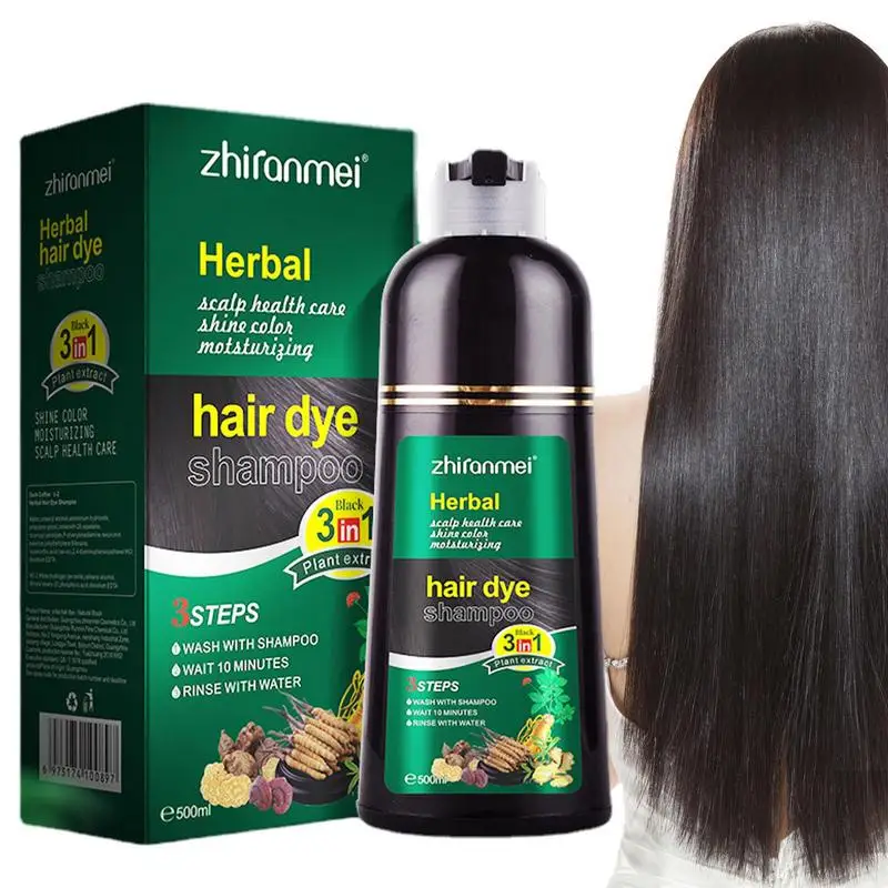 

Органический мягкий шампунь для черных волос, 500 мл, для покрытия седых и белых волос