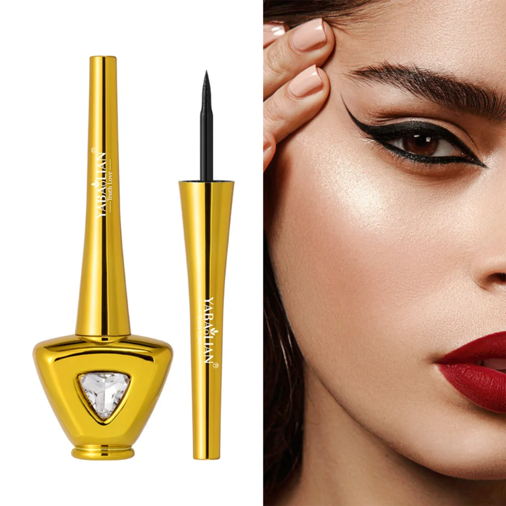 

Beginners Diamond Styling Liquid Eyeliner Pencil Sponge Head Waterproof Quick-drying Long-lasting No Halo Eyeliner Beauty Makeup
