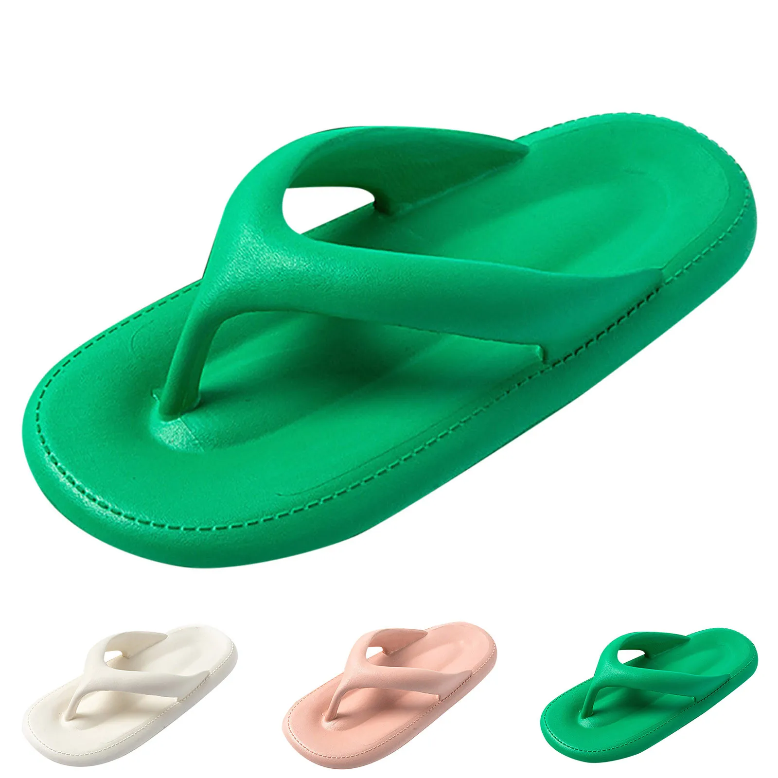 

EVA Slippers For Women Solid Soft Bottom Flip Flops Non Slip Outdoor Indoor Fashion Comfortable All Match Beach Casual Slippers