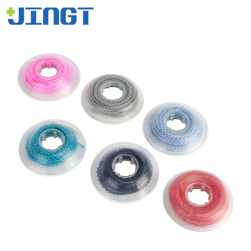 

Стоматологическое оборудование, расходные материалы, удобная Ортодонтическая эластичная Силовая цепь, длинные зубные скобы с расстоянием ...