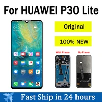 100 tested 6 15 screen for huawei p30 lite lcd display touch screen digitizer assembly with frame for huawei nova 4e display