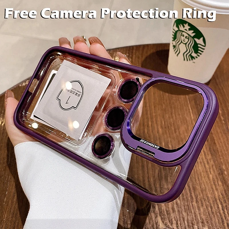 Новый роскошный металлический держатель для объектива камеры Чехол-подставка