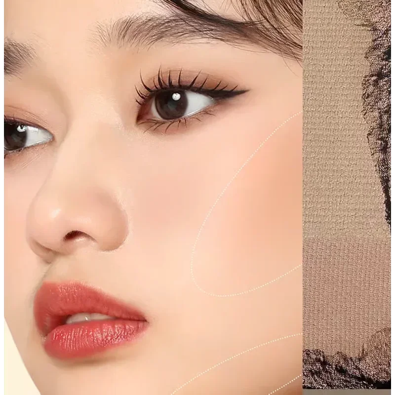 Палитра теней для век Everbab матовая пудра бровей тени румяна универсальная