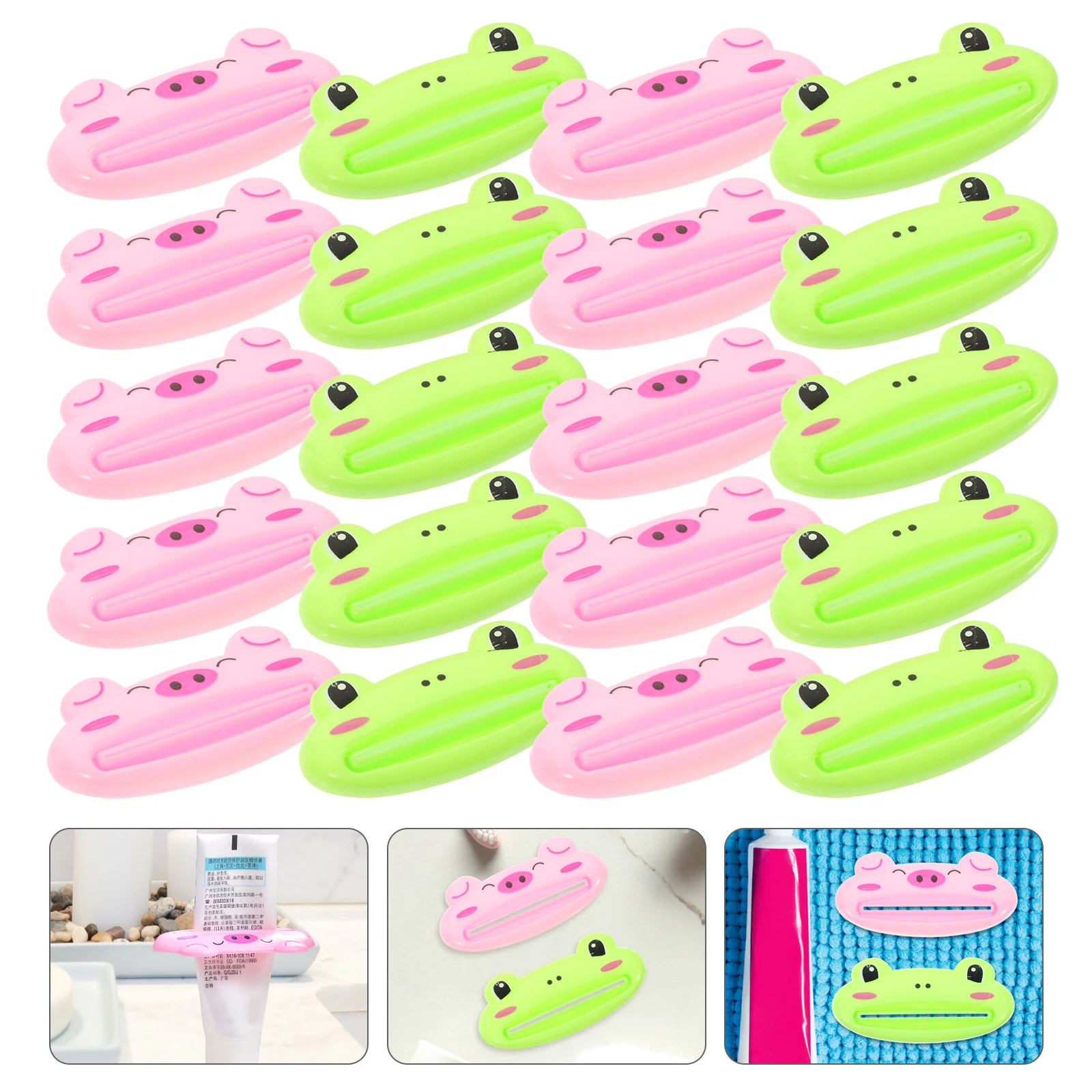 

20Pcs Toothpaste Squeezers Cartoon Toothpaste Dispensers Animal Toothpaste Squeezers