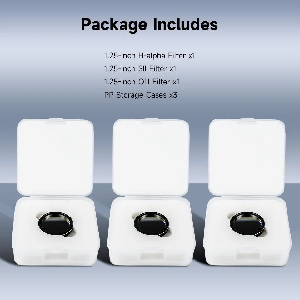 

Набор фильтров SVBONY SV227 5nm для астрономии