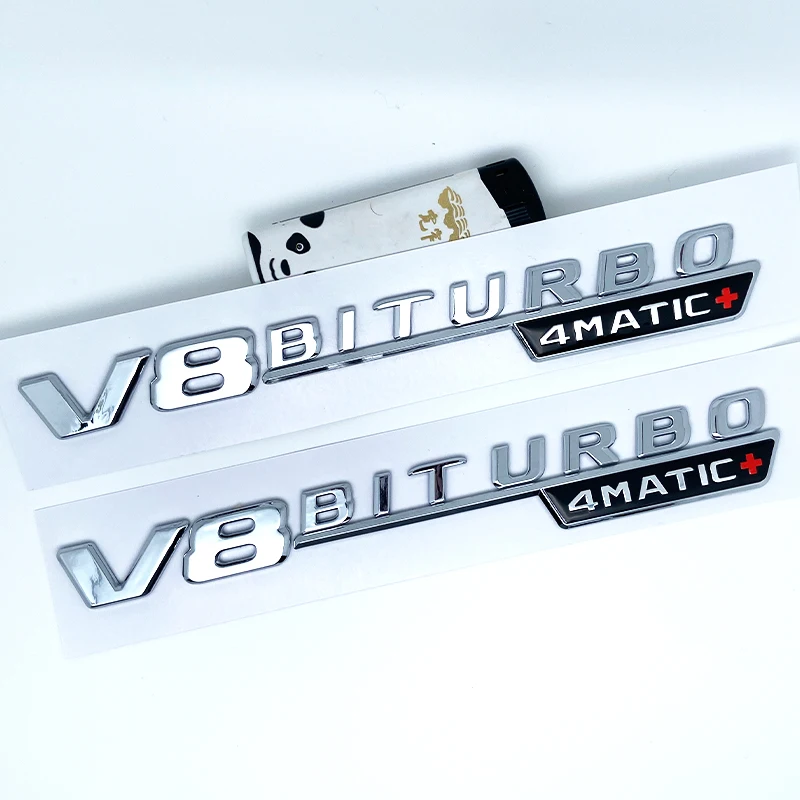 

Автомобильное крыло со стороны V8 BITURBO 4MATIC, эмблема, значок для Mercedes AMG C63S W205 E63S W212 W213 S63 W222 GLC63 GLE63 GLS63, аксессуары