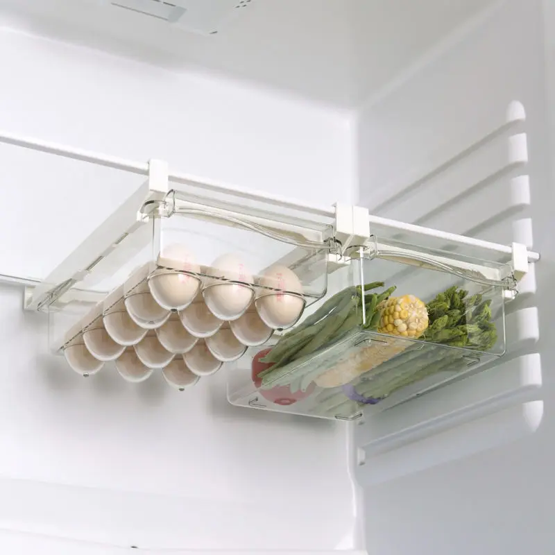 

Refrigerator storage box egg preservation box storage box drawer type egg box fruit and vegetable box hanging household