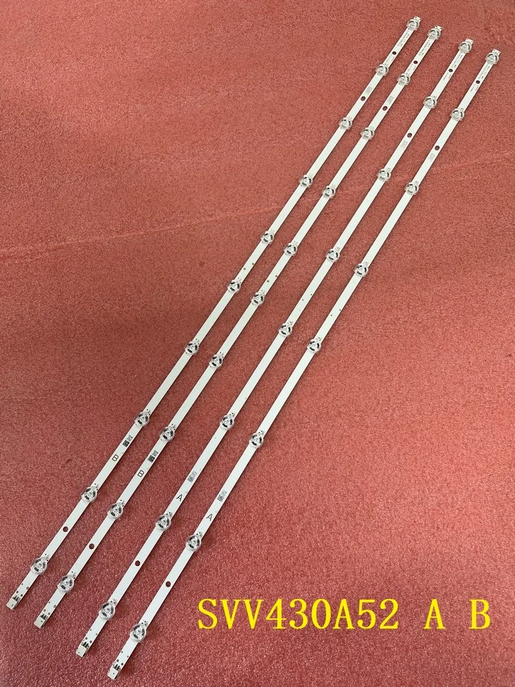 Светодиодная лента (4) для Panasonic TX-43FX550E TX-43FX555E TX-43GS352B TX-43GX551B TX-43GX555E TX-43FS350E TX-43FS352B