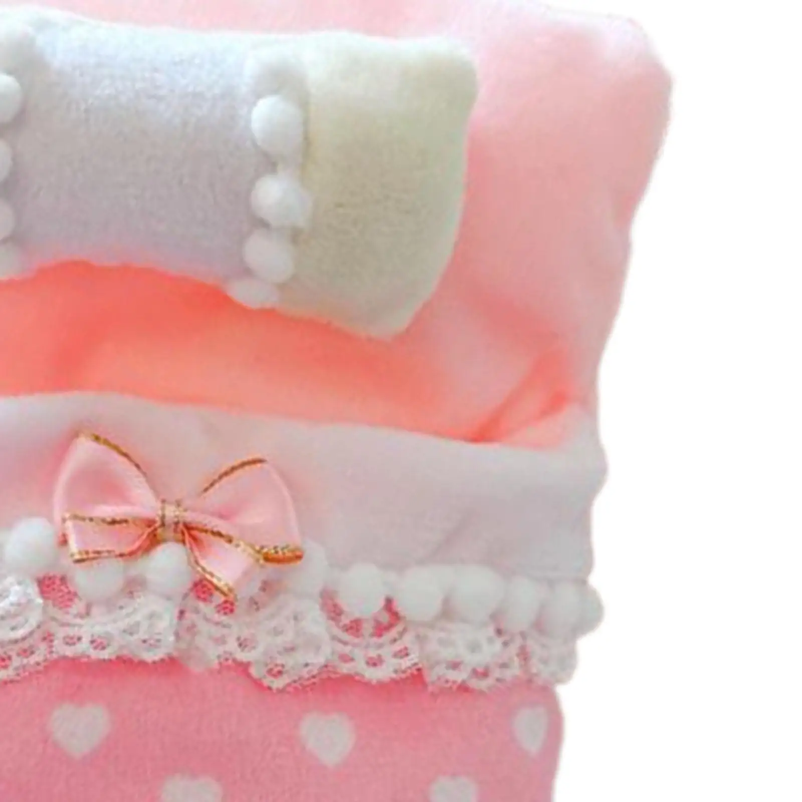 Комплект постельного белья для куклы 3x простыни и подушка одеяла кукол