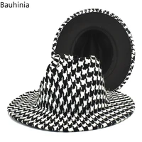 bauhinia hats for women letter pattern designed felt fedoras hats wedding decorate formal party hats luxury jazz cap