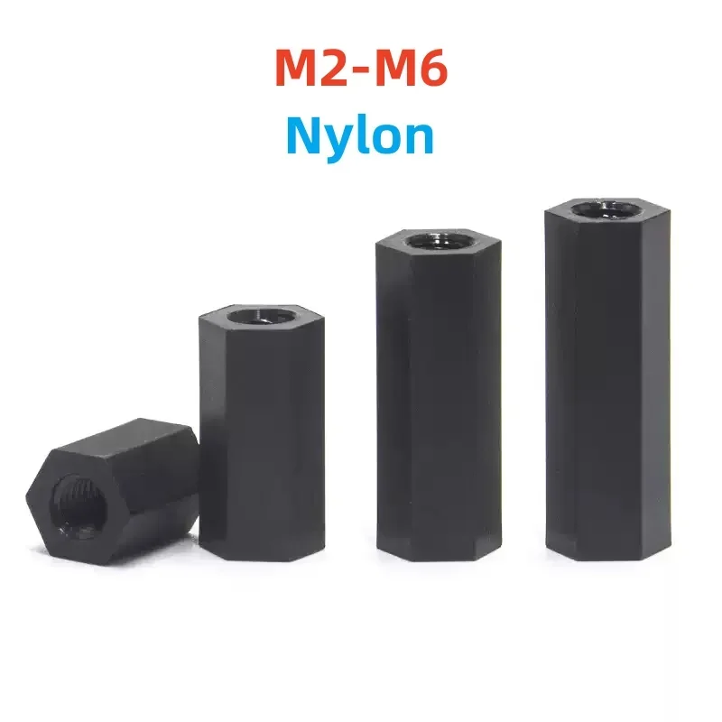 

Нейлоновые стойки M2 M2.5 M3 M4 M5 M6 черные
