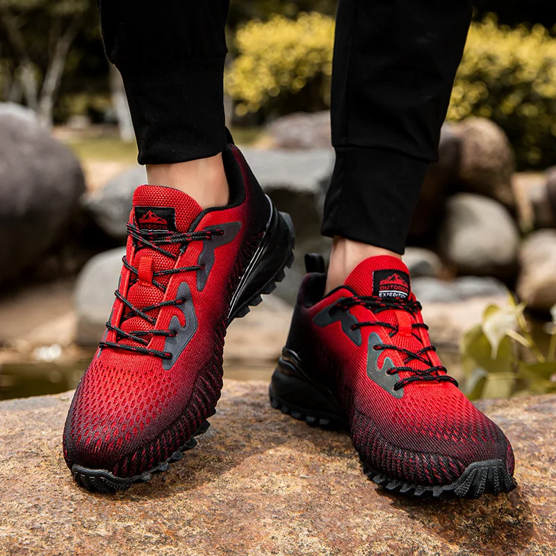

2022 Spring Summer Autumn New Outdoor Hiking Shoes Men's Mesh Breathable Large Camouflage Sports Energy Shoes Hiking Boots