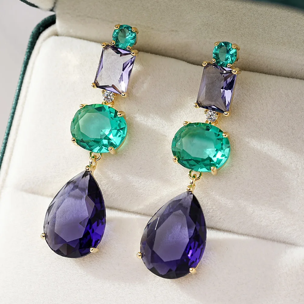 GODKI бразильские разноцветные серьги-капли для женщин свадебная вечеринка