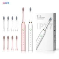sonic electric toothbrush 6 modes 42000vpm rechargeable toothbrush with 2 minutes built in timer 8 brush heads smart toothbrush