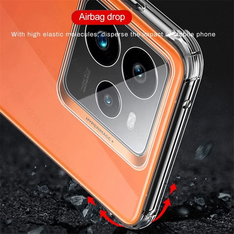 Противоударный чехол Realmi GT7 Pro для Realme GT 7 GT7Pro 5G RMX5010 RMX5011 6 78 дюйма прозрачный мягкий