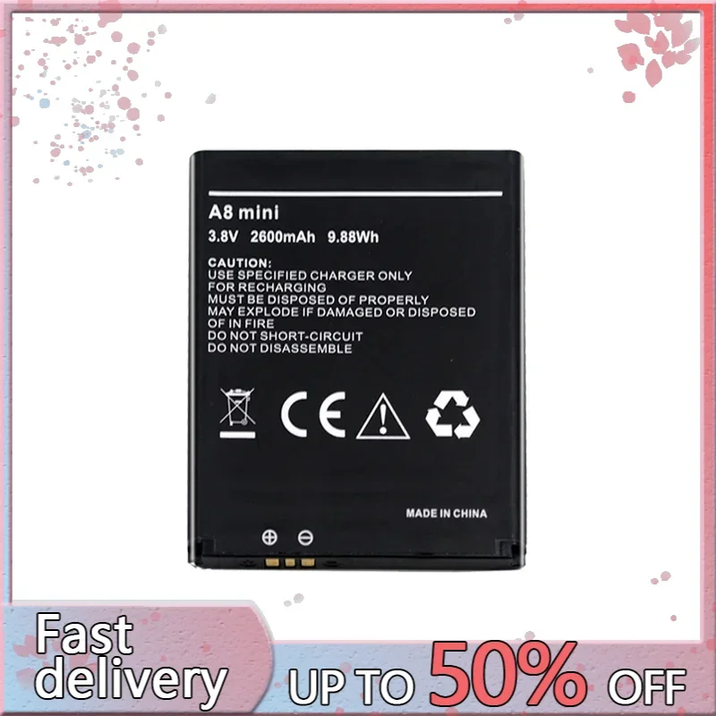 Аккумулятор 2600 мАч для AGM A8 mini