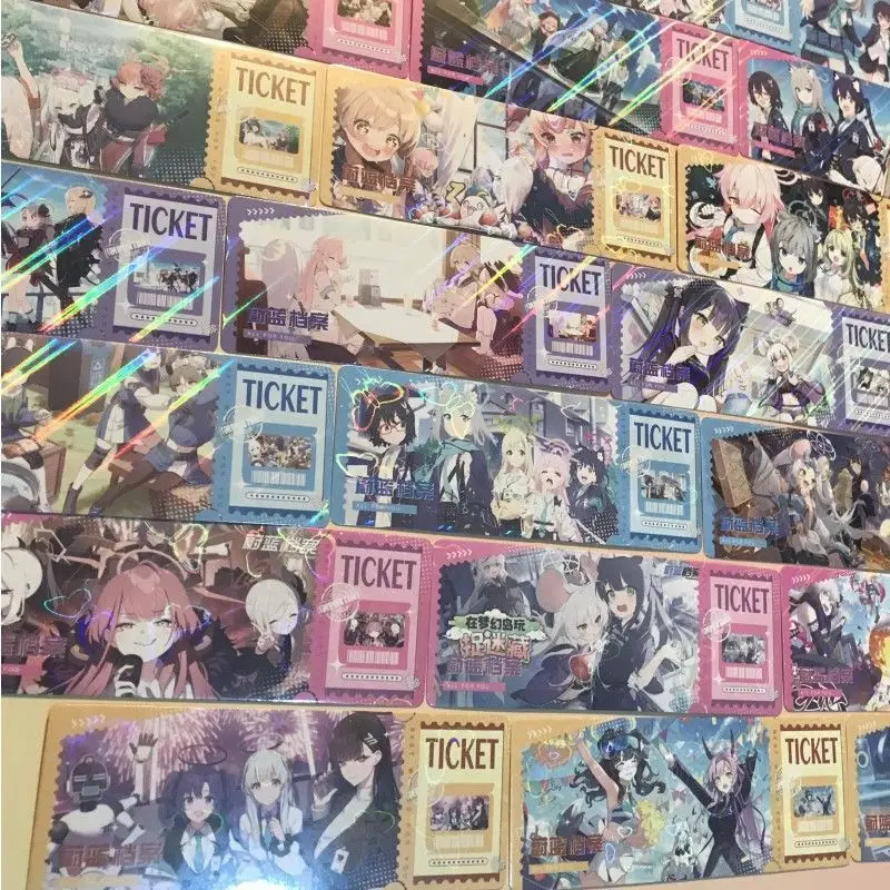 40 шт. синий архив лазерный билет двусторонняя HD-закладка поздравительная