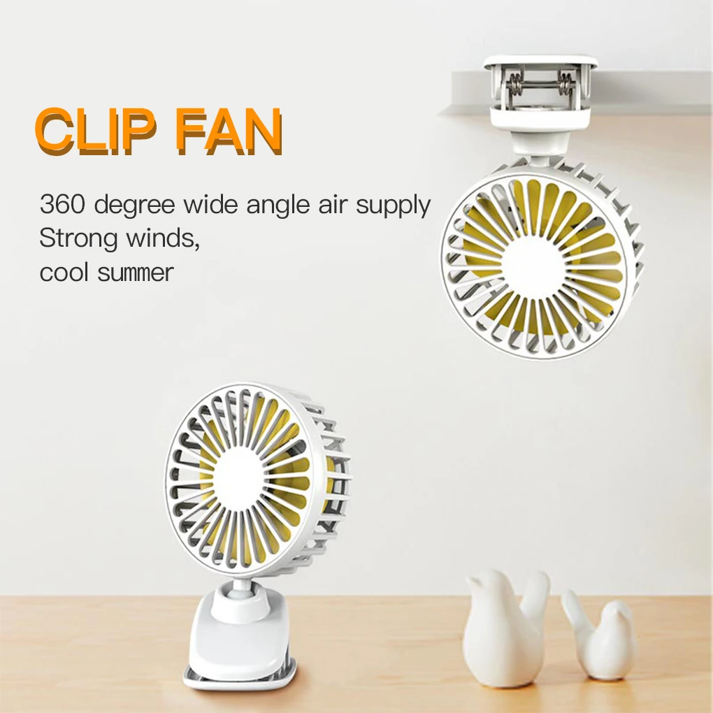 

USB Mini Handheld Clip Fan Convenient And Ultra-quiet Electric Fan High Quality Portable Student Cute Small Cooling Ventilador