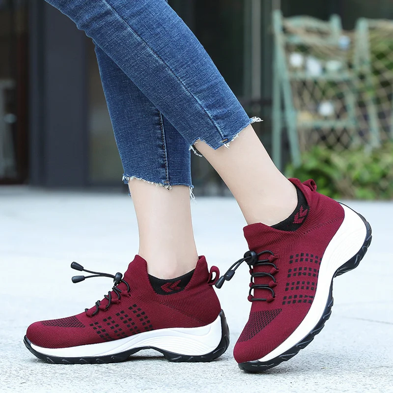 

Women Sport Men Shoes Fashion Platform Sneakers Ladies Spring Winter Flats Comfortable Breathable Wear-resistant Running Loafers