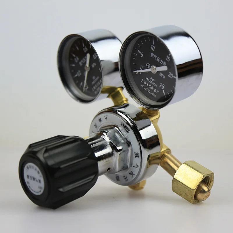 QiAds YQD-6 Редукционный клапан давления азота 2 5*25 МПа Манометр YQD-07 полностью медный