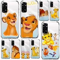 the lion king disney phone case for redmi note 11 11s 11t 10 10s 9 9s 9t 8t 8 pro plus transparent soft shell cover coque capa