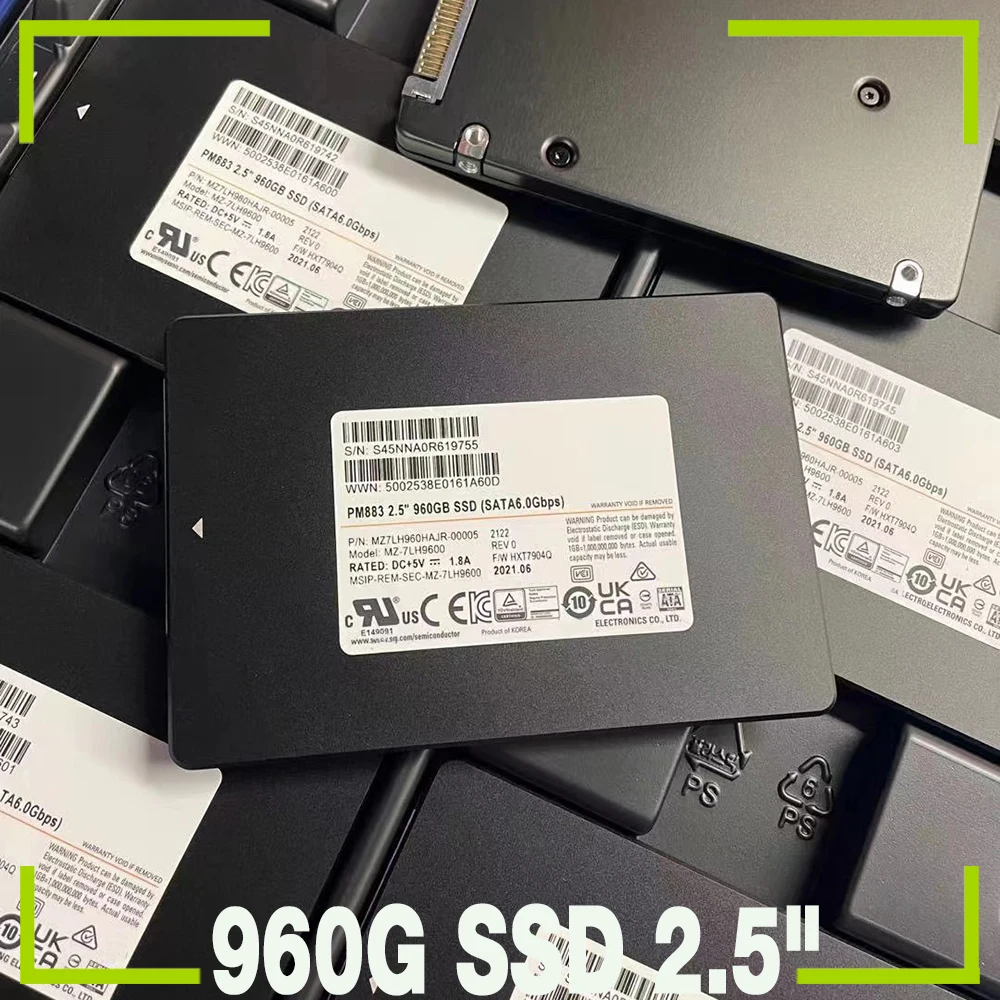 1 шт. MZ7LH960HAJR-00005 PM883 для твердотельного жесткого диска Samsung сервера корпоративного