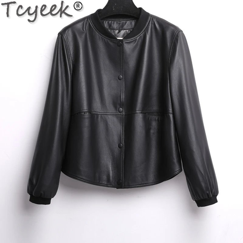 

Top Genuine Leather Jacket Women Spring Autumn New Korean Fashion Coats Women's Elegant Sheepskin Jacket Women Clothes Zm319