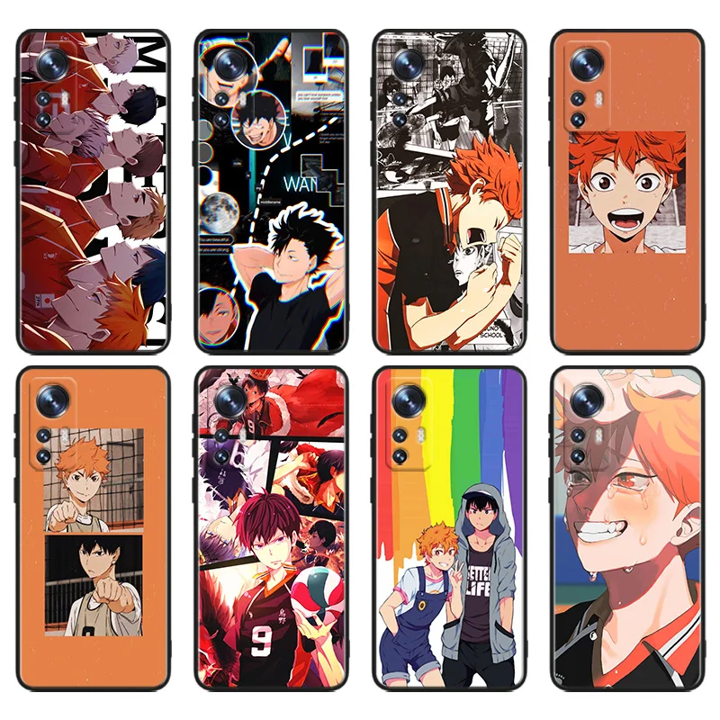 

Anime Volleyball Phone Case For Xiaomi Mi 12T 12S 12X 11i 11X 11T 11 10T 10S Ultra Pro Lite Black Soft Cover