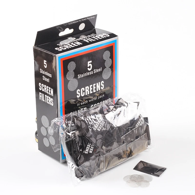 

500 pieces 2/1.6cm Pipe filter screen cut tobacco combustion supporting screen metal pipe combustion supporting stainles steel