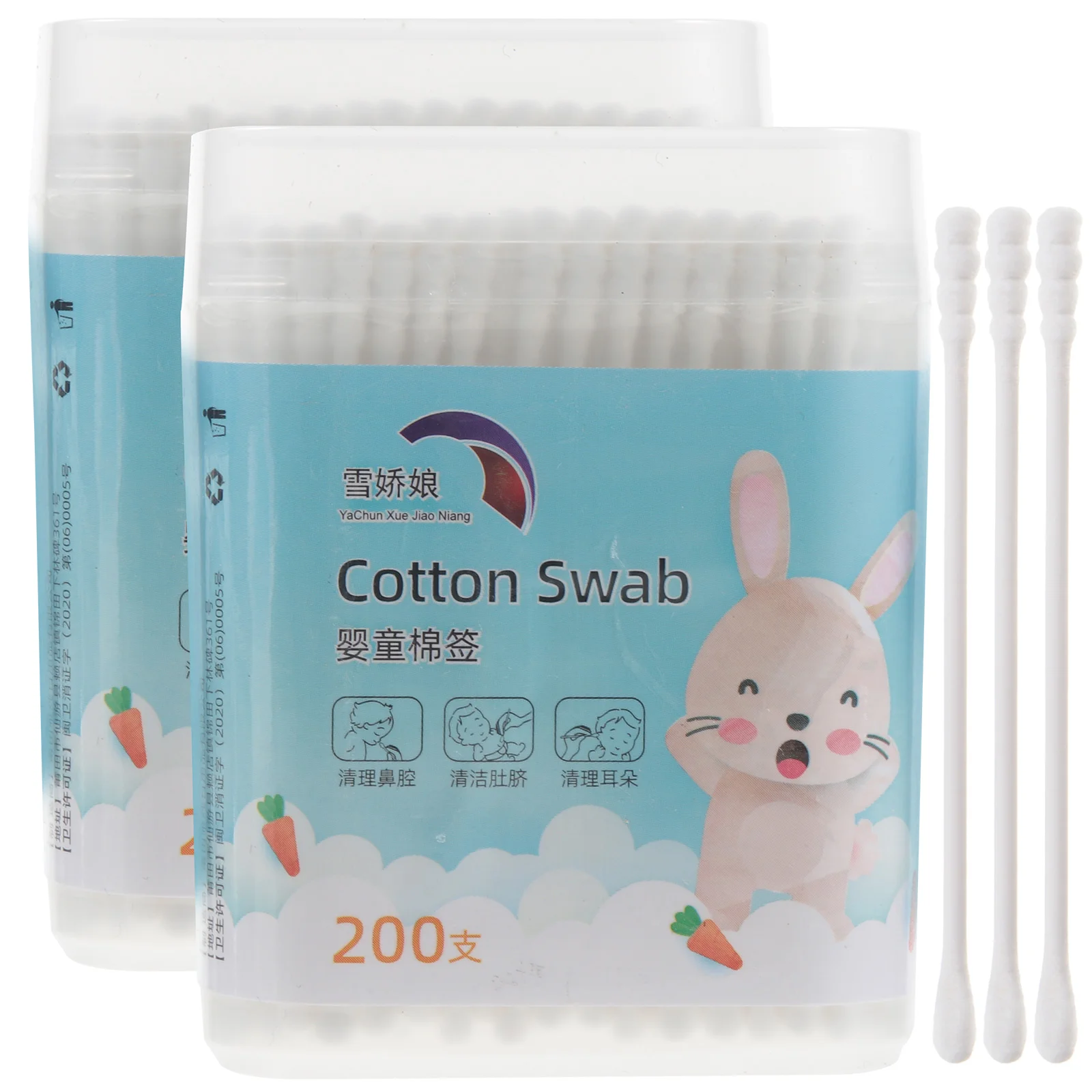 

400 PCS/2 Cotton Swab Makeup Applicators Swabs Baby Buds Kids Protoplasm Paper Drawers Child