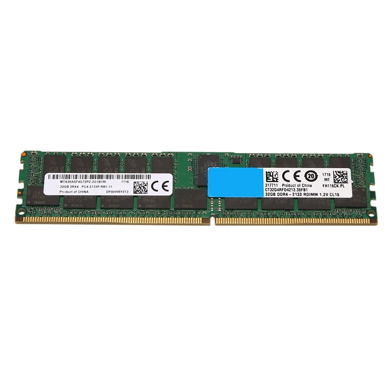 

32GB DDR4 Ram Memory 2133Mhz PC4-17000 2RX4 1.2V 288Pin DIMM Computer Memoria for AMD Desktop Ram Memory