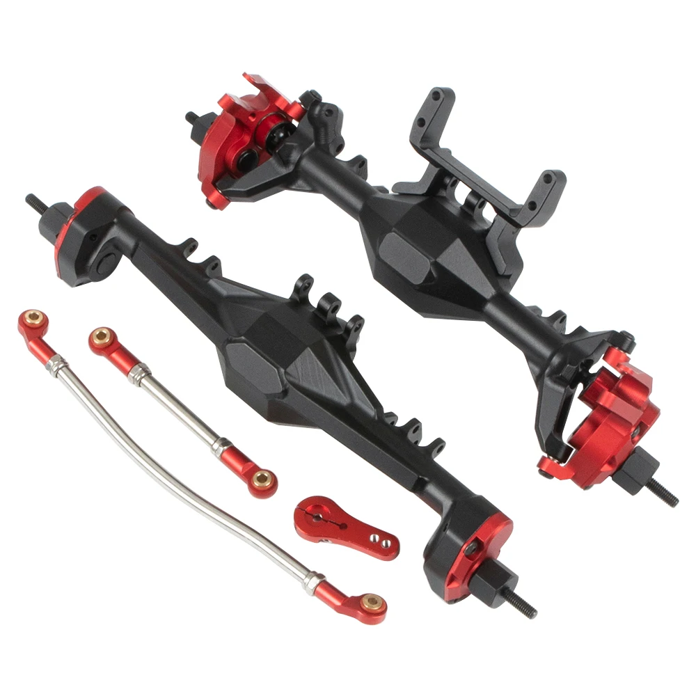 

Aluminum Integrated Front and Rear Portal Axle for 1/10 RC Crawler Car Axial SCX10 II 90046 RGT 86100 Redcat GEN8 Upgrade Parts