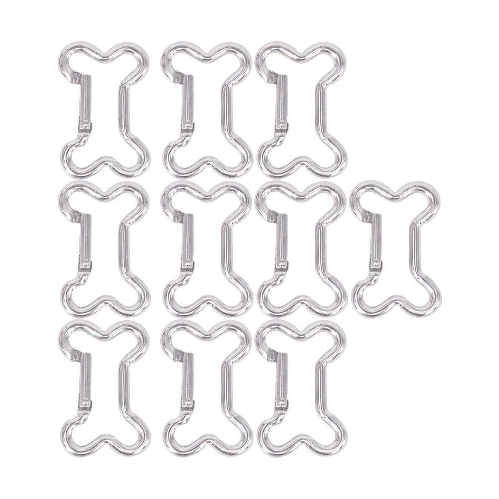 

20 Pcs Keychain Hooks Carabiner Hanging Kettle Aluminum Alloy Outdoor Buckles Safety Small Pendant Bottle Carabiners and