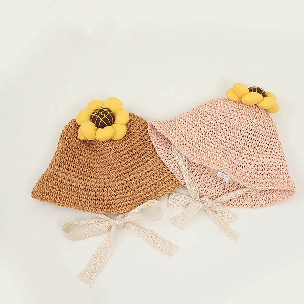 

Melario/2022 г. Летняя соломенная шляпа для маленьких девочек, шляпа от солнца в рыбацком стиле, Пляжная Солнцезащитная шляпа на шнуровке для женщ...