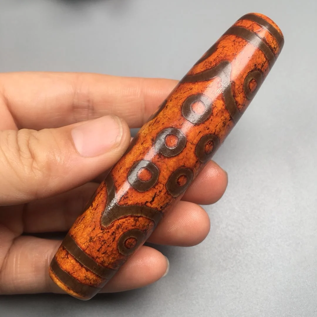 

Tibetan best quality old agate twenty one eye dzi bead