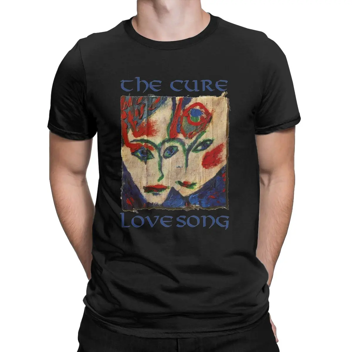 Vintage 1989 The Cure Love Song The Prayer Tour T Shirt Men's 100% Cotton Crazy T-Shirt O Neck Tees Clothes Plus Size