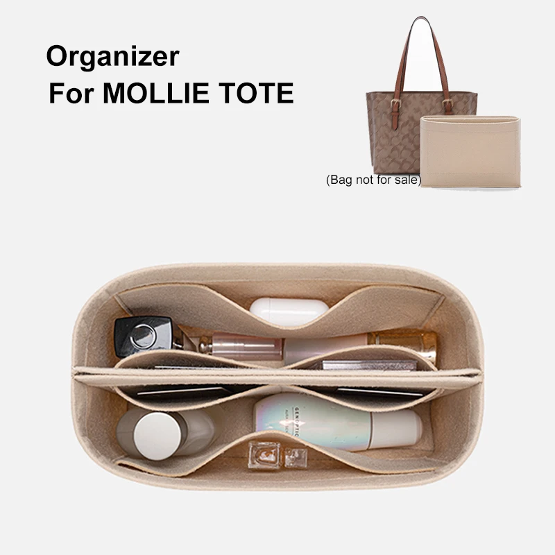 

Войлочный органайзер для MOLLIE, дизайнерская сумка-тоут, женские роскошные сумочки, легкий дорожный Внутренний кошелек, портативные сумки для макияжа, формирователь