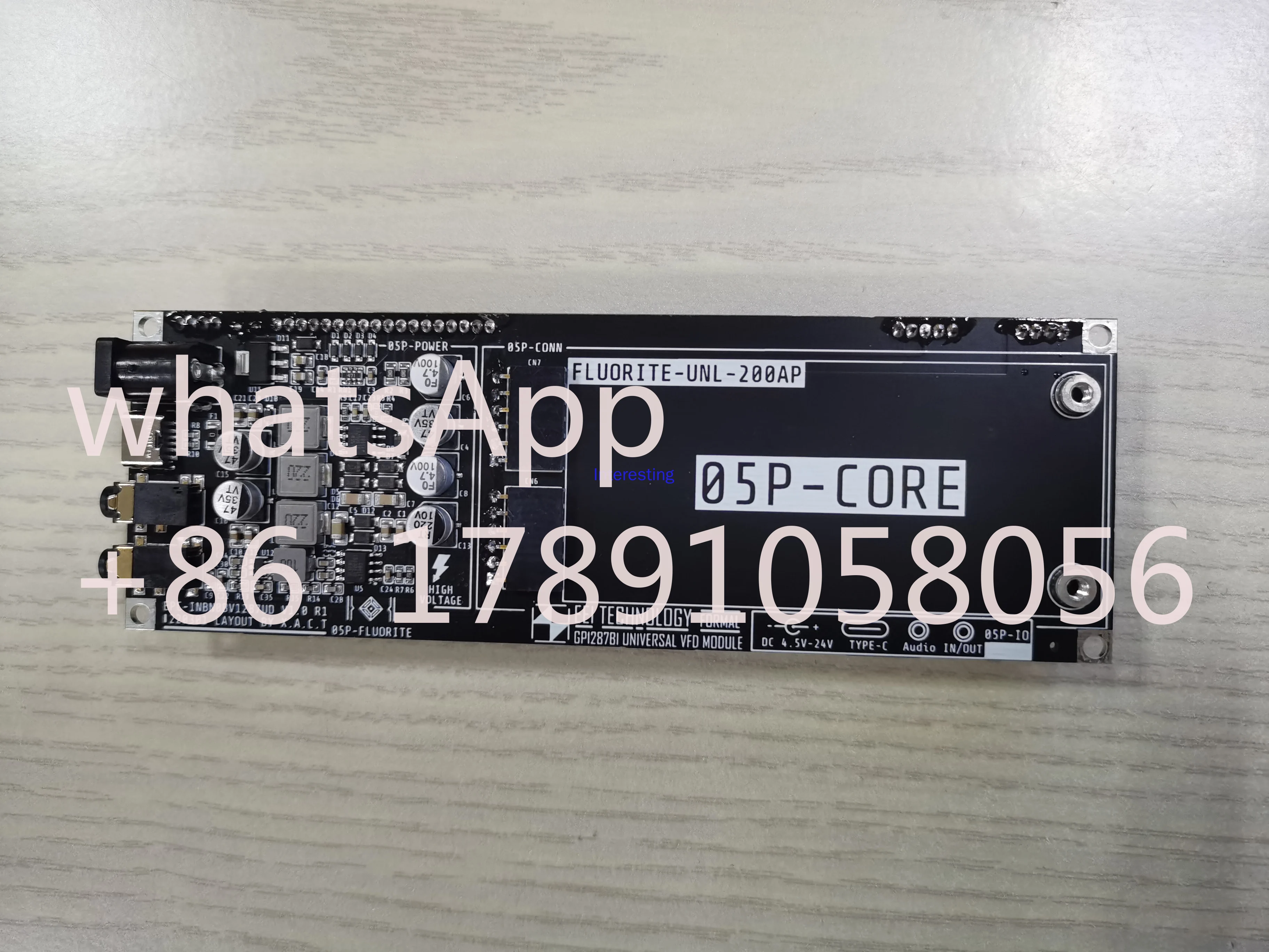 Флуоресцентный дисплей VFD 6 1 дюйма VFD256x50 GP1287 Модуль флуоресцентного графического